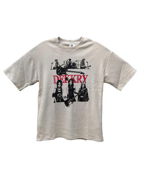Dekkry Band Graphic Tee For Men,Short Sleeve Casual Shirt
