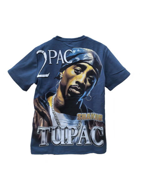 Tupac Photo Graphic Tee For Men,Short Sleeve Casual Shirt