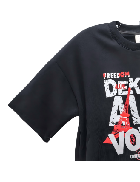 Dekkry Alone Vow Graphic Tee For Men,Short Sleeve Casual Shirt