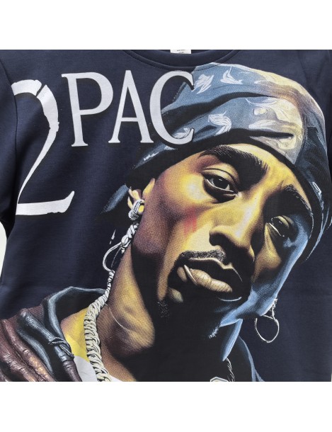 Tupac Photo Graphic Tee For Men,Short Sleeve Casual Shirt