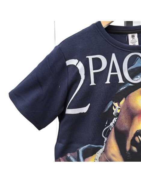 Tupac Photo Graphic Tee For Men,Short Sleeve Casual Shirt