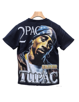 Tupac Photo Graphic Tee For Men,Short Sleeve Casual Shirt