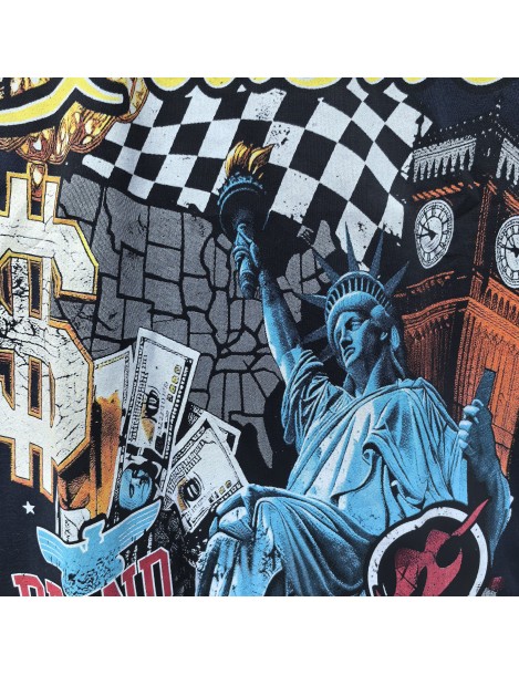 Statue Of Liberty Graphic Tee For Men,Short Sleeve Casual Shirt