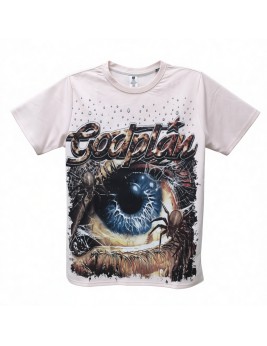 God Plan One Eye Graphic Tee For Men,Short Sleeve Casual Shirt