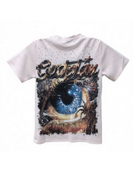 God Plan One Eye Graphic Tee For Men,Short Sleeve Casual Shirt