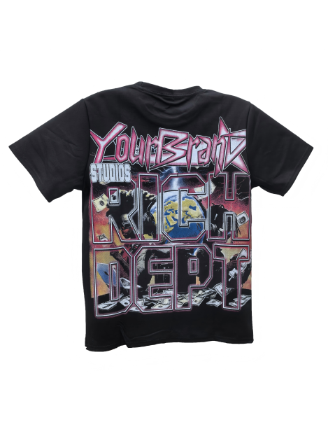 Your Brand Studios Graphic Tee For Men,Short Sleeve Casual Shirt