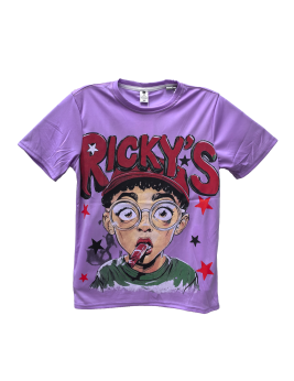Ricky's Little Boy Band Graphic Tee For Men,Short Sleeve Casual Shirt