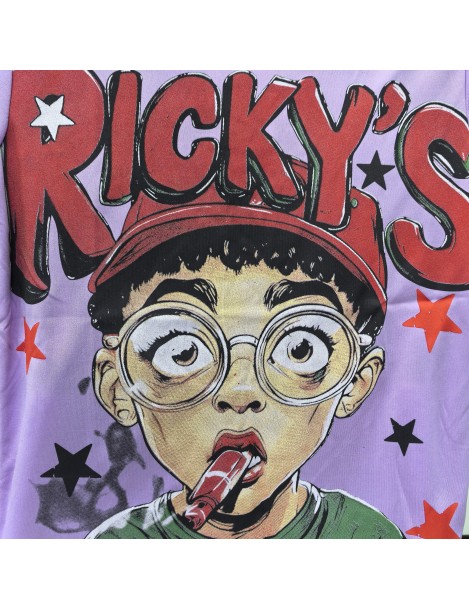 Ricky's Little Boy Band Graphic Tee For Men,Short Sleeve Casual Shirt