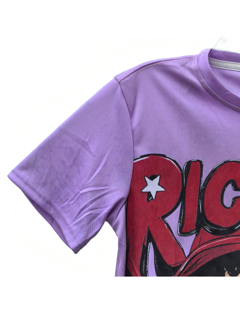 Ricky's Little Boy Band Graphic Tee For Men,Short Sleeve Casual Shirt