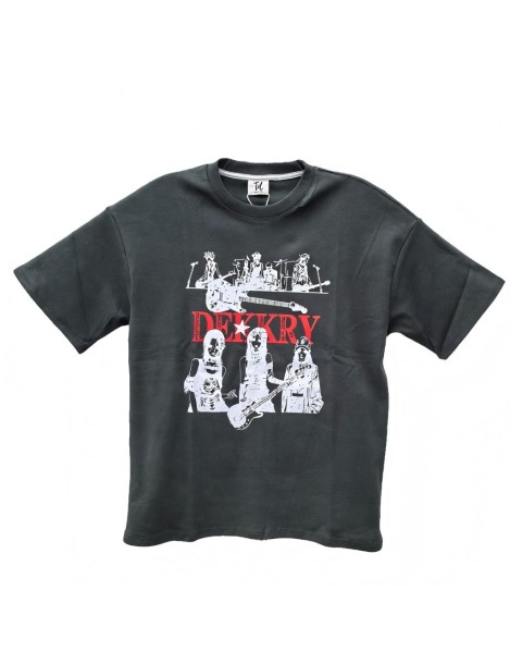 Dekkry Band Graphic Tee For Men,Short Sleeve Casual Shirt