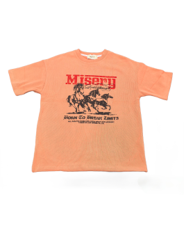 Misery Horse Graphic Tee For Men,Short Sleeve Casual Shirt