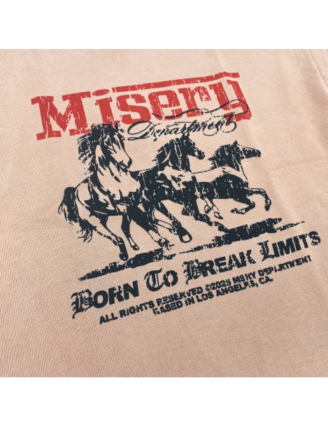 Misery Horse Graphic Tee For Men,Short Sleeve Casual Shirt