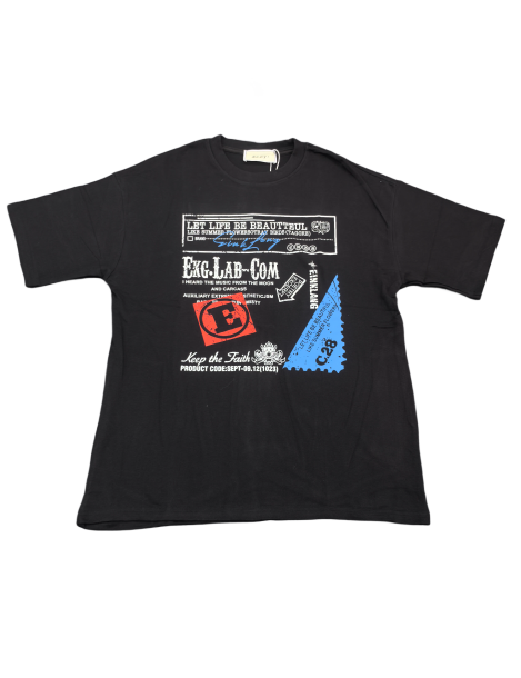 Stamp Graphic Tee For Men,Short Sleeve Casual Shirt