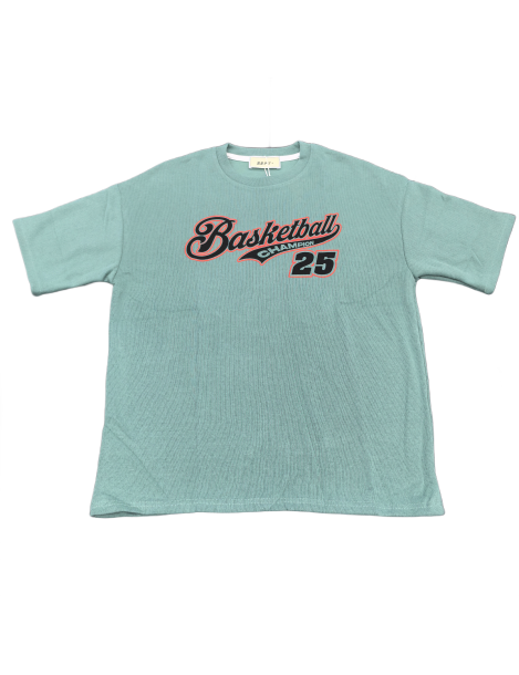 Basketball Champion Graphic Tee For Men,Short Sleeve Casual Shirt