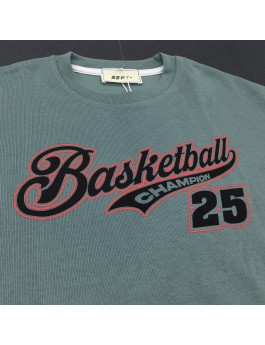 Basketball Champion Graphic Tee For Men,Short Sleeve Casual Shirt