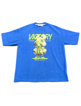 Victory Alien Graphic Tee For Men,Short Sleeve Casual Shirt