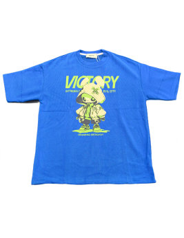 Victory Alien Graphic Tee For Men,Short Sleeve Casual Shirt