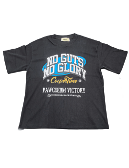No Guts No Glory Graphic Tee For Men,Short Sleeve Casual Shirt